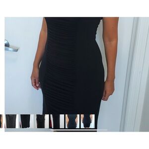 Calvin Klein rouchet black dress
